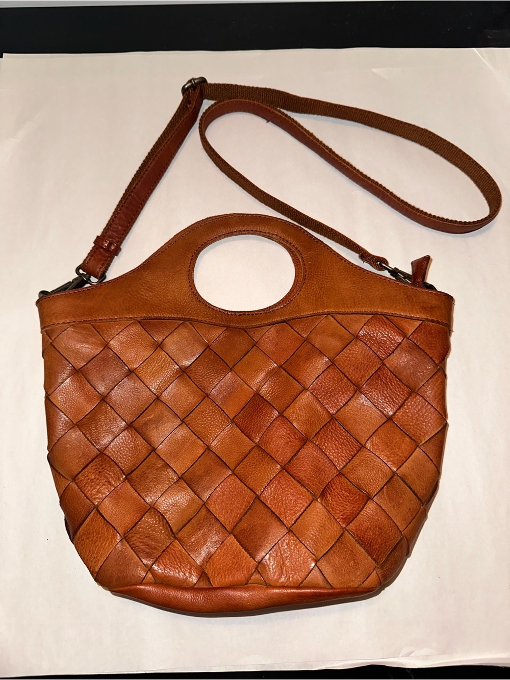 Genicci Woven Satchel Bag